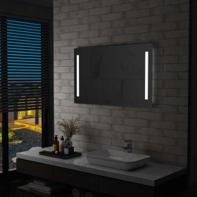 Espejo de pared de baño con LED 100x60