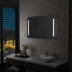 Espejo de pared de baño con LED 100x60 cm