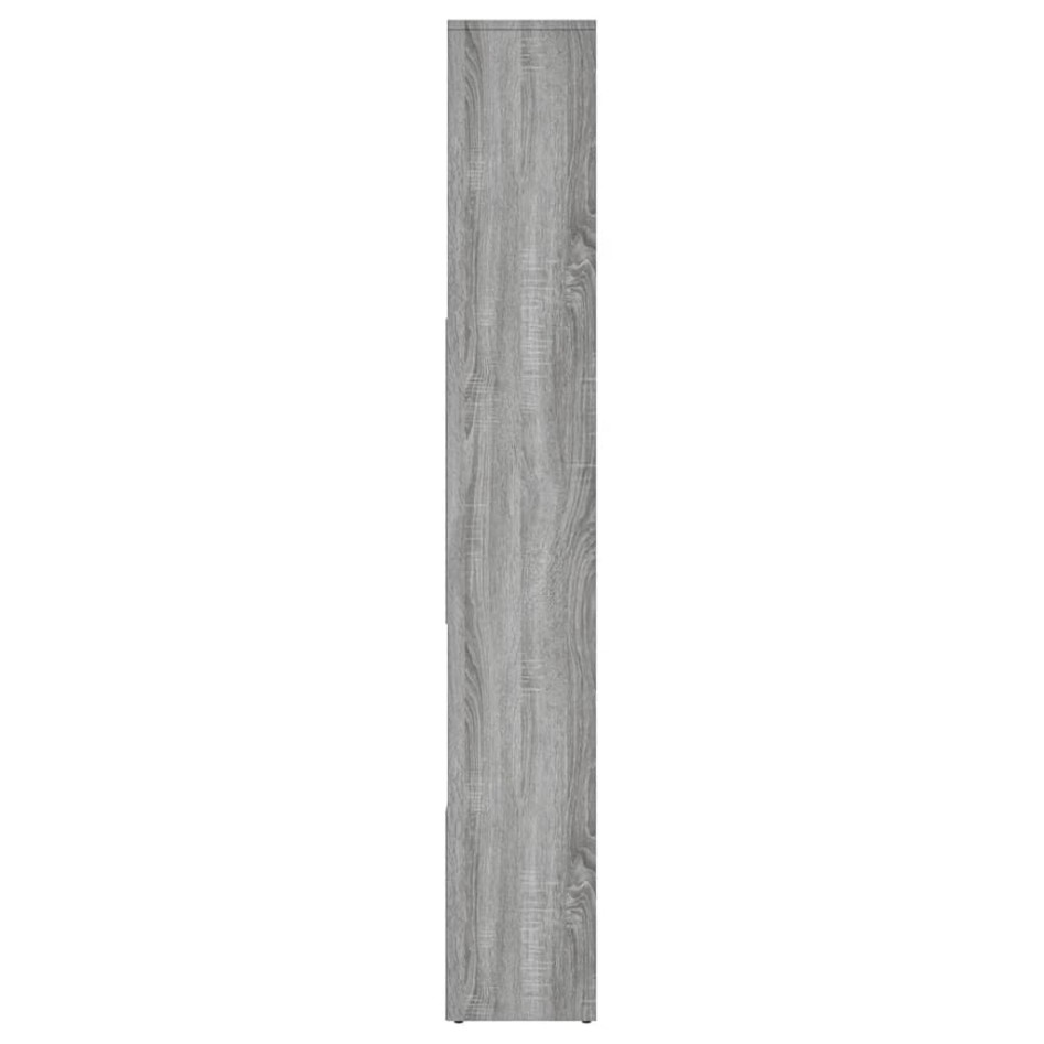 Estantería de madera contrachapada gris Sonoma 67x24x161