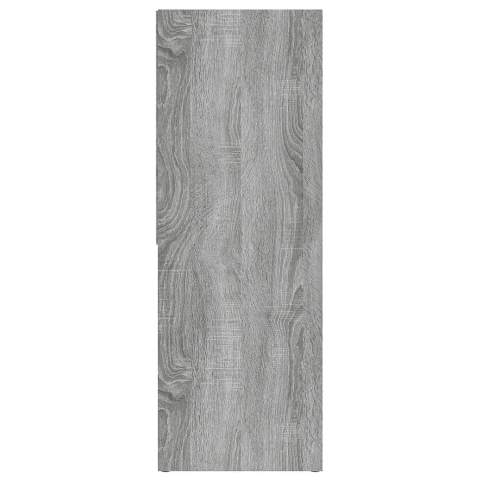 Estantería de madera contrachapada gris Sonoma 67x24x161