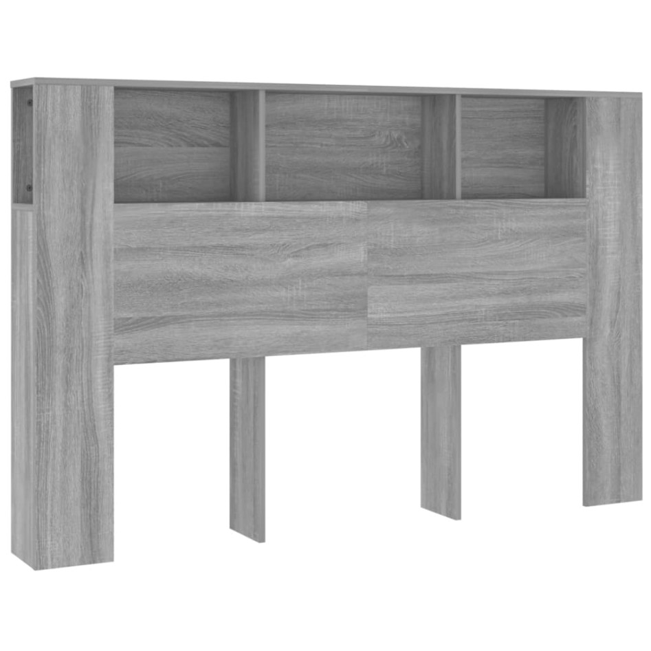 Mueble cabecero gris Sonoma 160x18,5x104,5