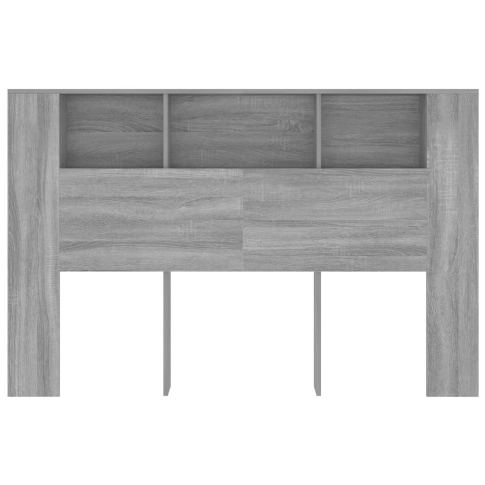 Mueble cabecero gris Sonoma 160x18,5x104,5