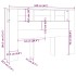 Mueble cabecero gris Sonoma 160x18,5x104,5