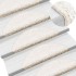 Alfombras de peldaños de escalera 15 uds blanco 56x17x3