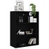 Armario colgante de pared negro 69,5x32,5x90