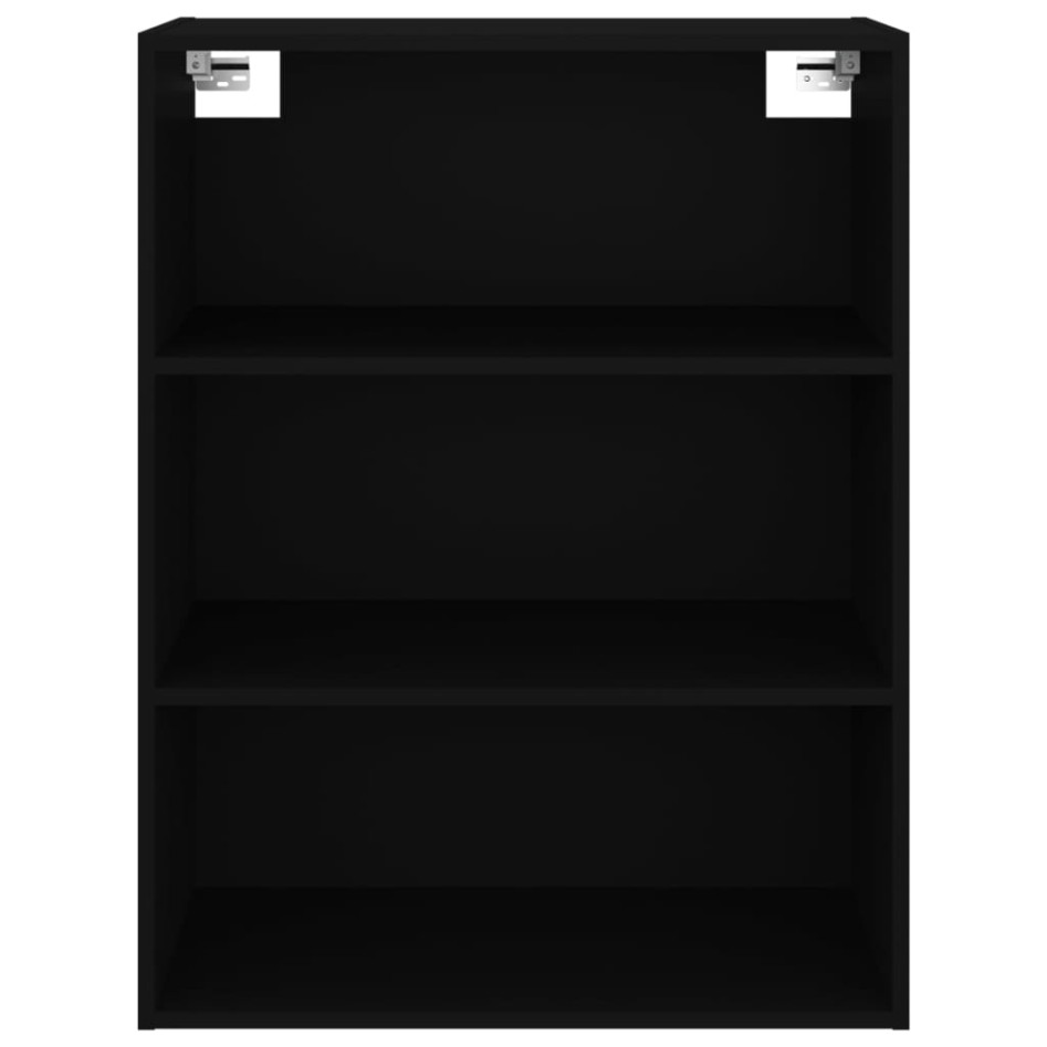 Armario colgante de pared negro 69,5x32,5x90