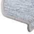 Alfombrillas de escalera 15 unidades gris claro 65x24x4