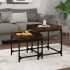 Mesitas auxiliares 3 uds madera contrachapada roble