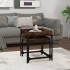 Mesitas auxiliares 3 uds madera contrachapada roble