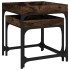 Mesitas auxiliares 3 uds madera contrachapada roble