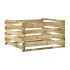 Compostador con listones madera pino impregnada 120x120x70