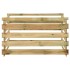 Compostador con listones madera pino impregnada 120x120x70