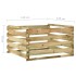 Compostador con listones madera pino impregnada 120x120x70