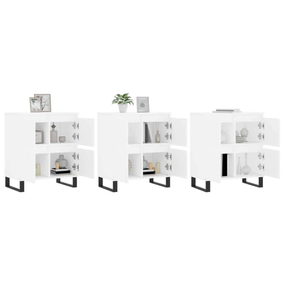 Aparadores 3 uds madera contrachapada