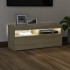 Mueble de TV con luces LED roble Sonoma 90x35x40