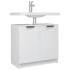 Armario de baño madera contrachapada blanco 64,5x33,5x59