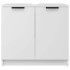 Armario de baño madera contrachapada blanco 64,5x33,5x59