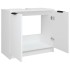 Armario de baño madera contrachapada blanco 64,5x33,5x59