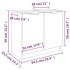 Armario de baño madera contrachapada blanco 64,5x33,5x59
