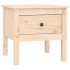 Mesa auxiliar 2 unidades de madera maciza de pino 50x50x49