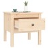 Mesa auxiliar 2 unidades de madera maciza de pino 50x50x49