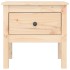 Mesa auxiliar 2 unidades de madera maciza de pino 50x50x49