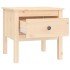Mesa auxiliar 2 unidades de madera maciza de pino 50x50x49