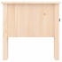 Mesa auxiliar 2 unidades de madera maciza de pino 50x50x49