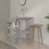 Mesa bar almacenaje contrachapada gris hormigón 100x50x101,5