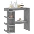 Mesa bar almacenaje contrachapada gris hormigón 100x50x101,5