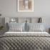 Mueble cabecero gris hormigón 180x18,5x104,5
