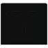 Aparador de madera contrachapada negro 80x33x70