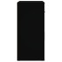 Aparador de madera contrachapada negro 80x33x70