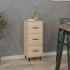 Aparador madera contrachapada color roble Sonoma 34,5x34x90