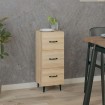 Aparador madera contrachapada color roble Sonoma 34,5x34x90 cm
