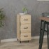 Aparador madera contrachapada color roble Sonoma 34,5x34x90