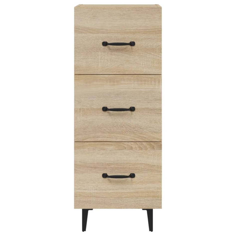 Aparador madera contrachapada color roble Sonoma 34,5x34x90