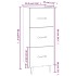 Aparador madera contrachapada color roble Sonoma 34,5x34x90