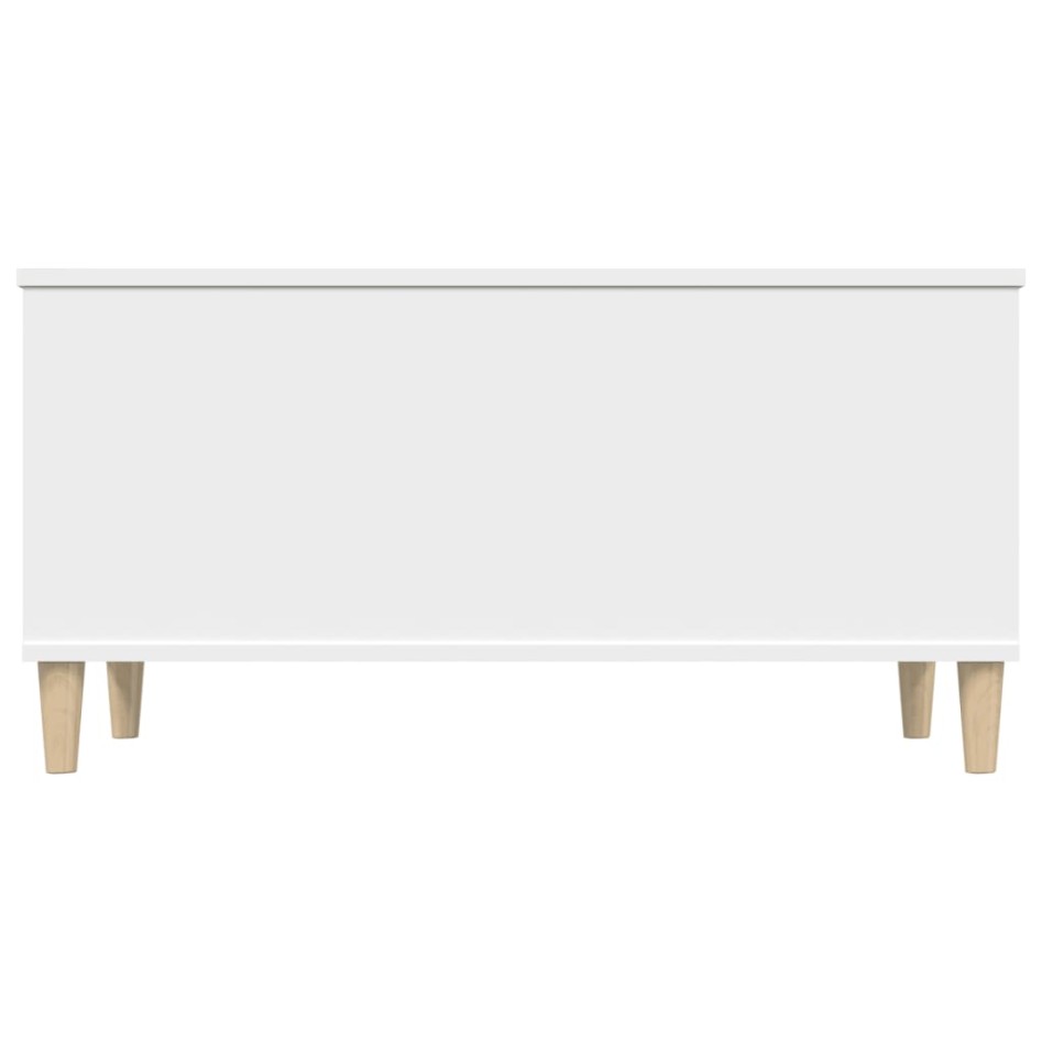Mesa de centro madera contrachapada blanco 90x44,5x45