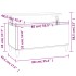 Mesa de centro madera contrachapada blanco 90x44,5x45