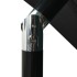 Sombrilla jardín 3 niveles con palo de aluminio negro 2,5x2,5