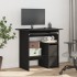 Escritorio de madera contrachapada negro 80x45x74