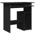 Escritorio de madera contrachapada negro 80x45x74