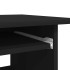 Escritorio de madera contrachapada negro 80x45x74