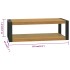 Armario de baño madera maciza de teca 120x45x35