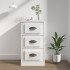 Aparador madera contrachapada blanco brillante 36x35,5x67,5