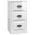 Aparador madera contrachapada blanco brillante 36x35,5x67,5