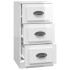 Aparador madera contrachapada blanco brillante 36x35,5x67,5