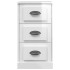 Aparador madera contrachapada blanco brillante 36x35,5x67,5