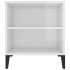 Mueble de TV madera contrachapada blanco brillo 102x44,5x50